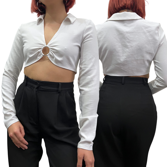 CROP CAMISERO M