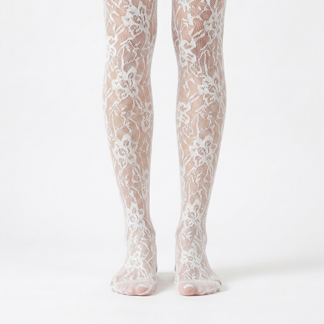 PANTYS ENCAJE (blanca)