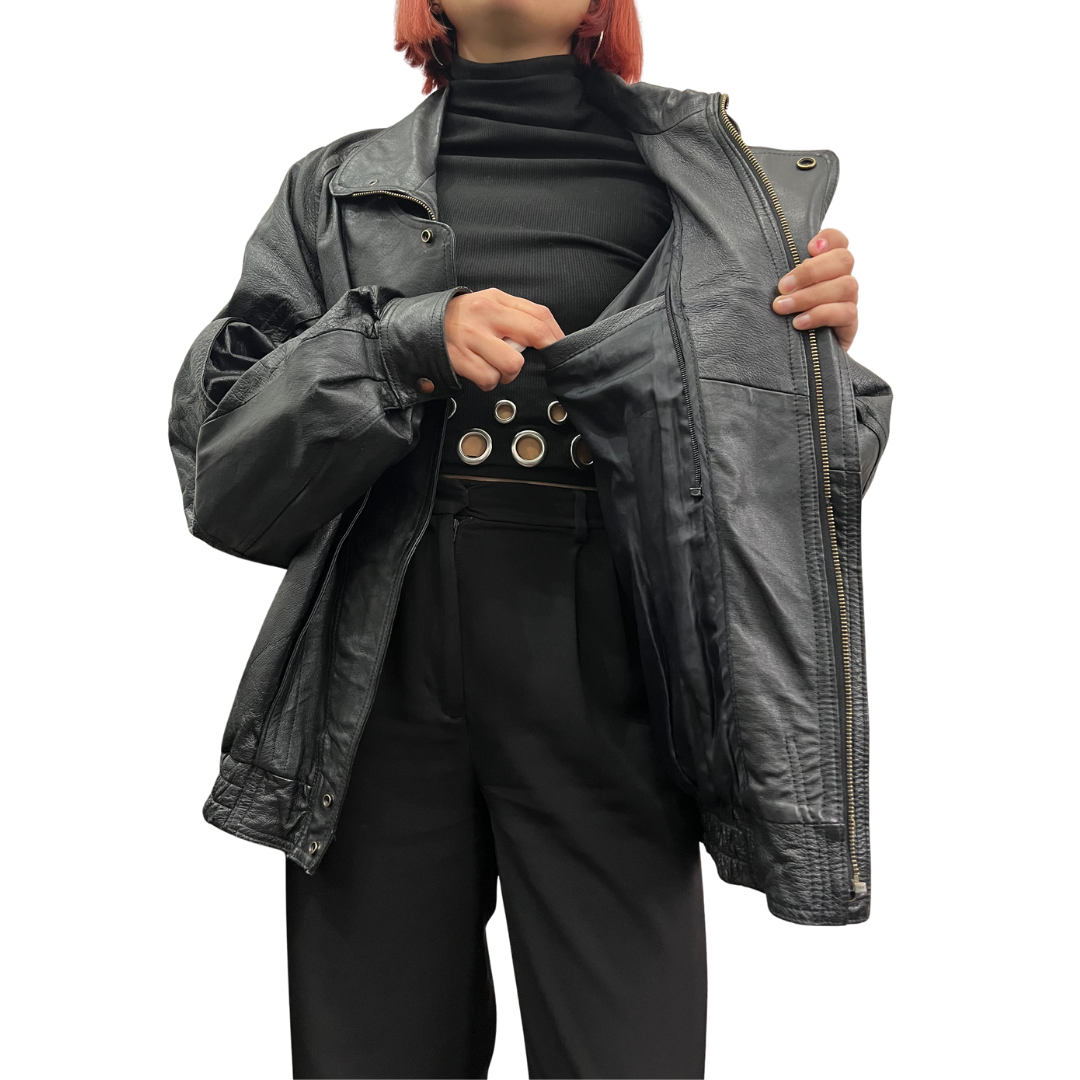 CHAQUETA CUERO XL