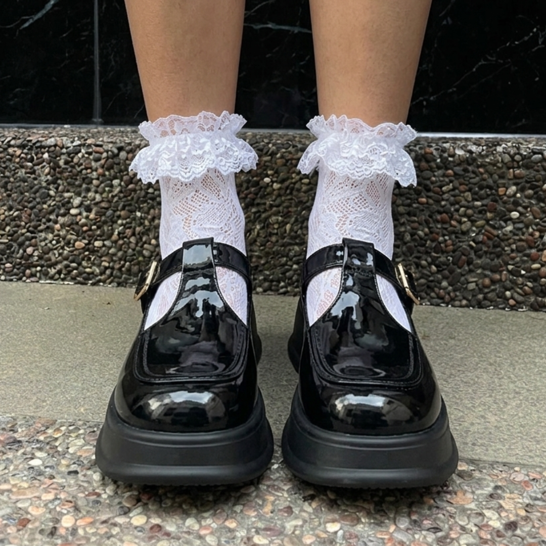 .⋆✮CALCETINES ENCAJE (white)⋆.